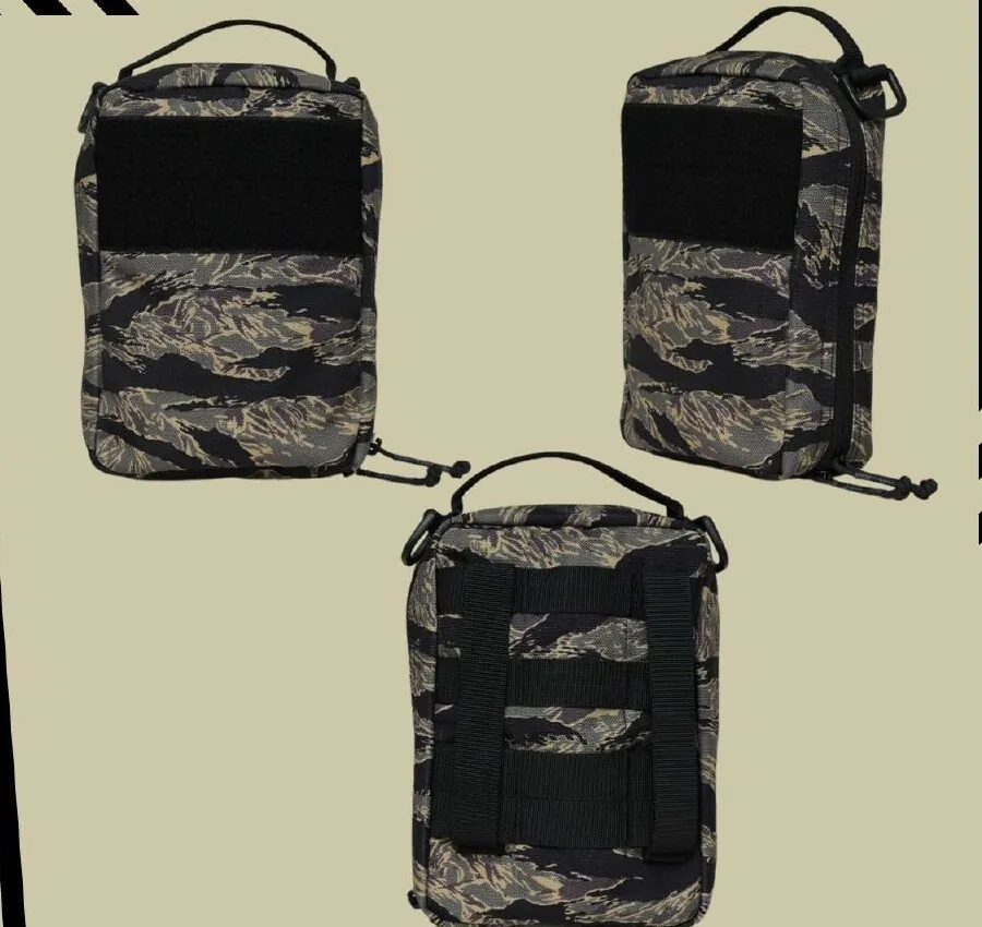 Combat Medical Pouch in Black Tiger Stripe