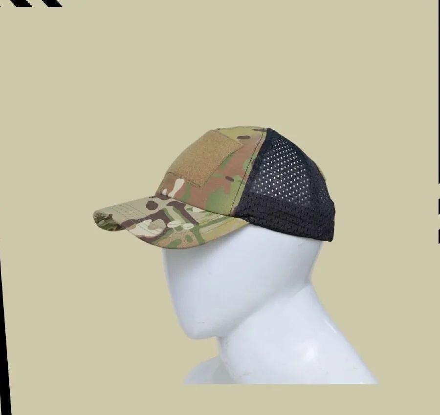 Combat Cap in Green Multi-Cam