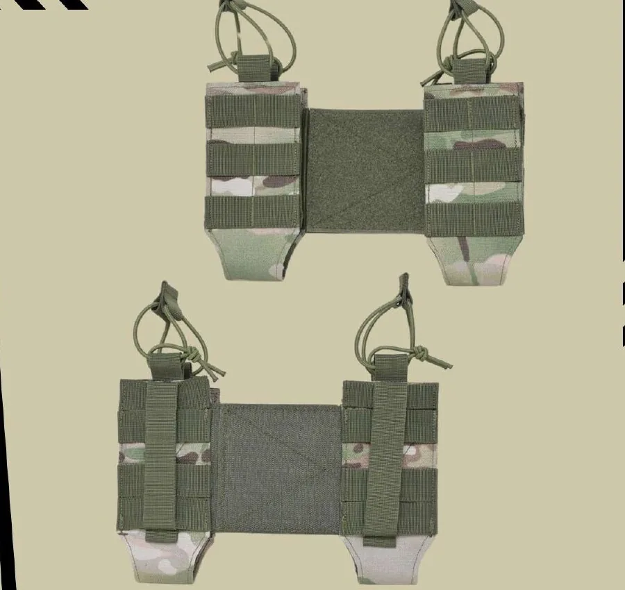 Double Mag Pouch in Green Multi-Cam