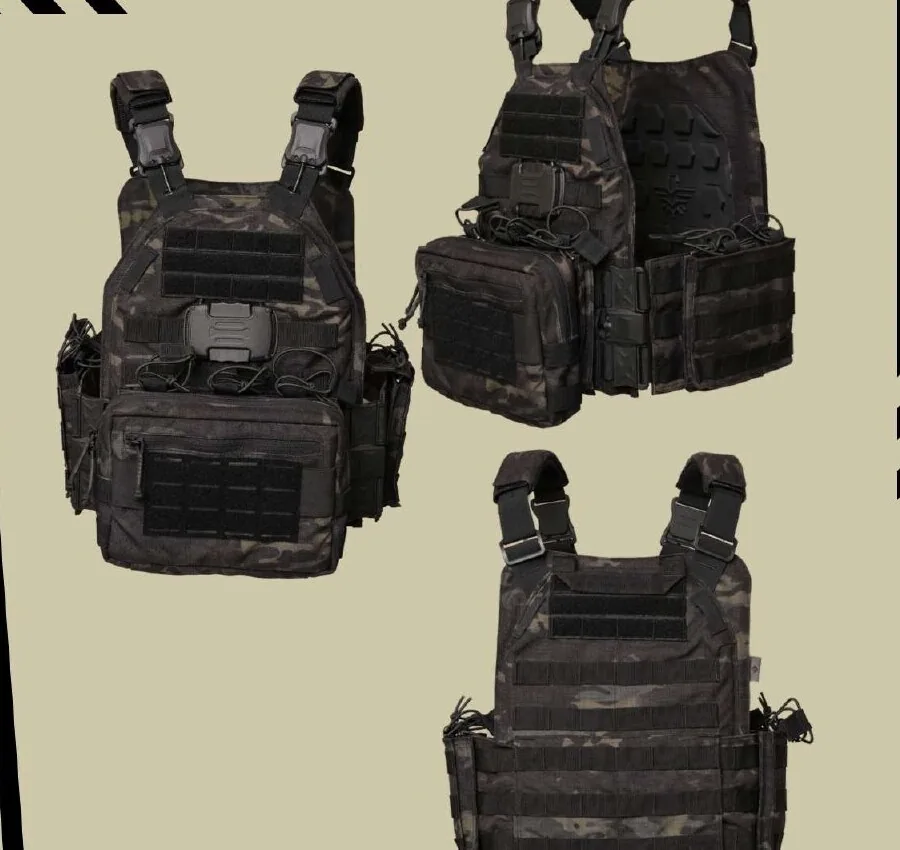 Quick Release Carrier in Black Multi-Cam