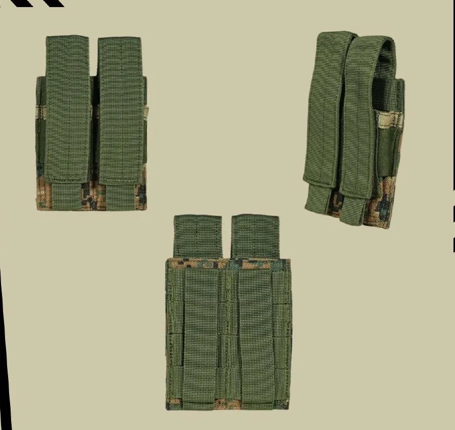 Double Pistol Mag Pouch in Vegetato