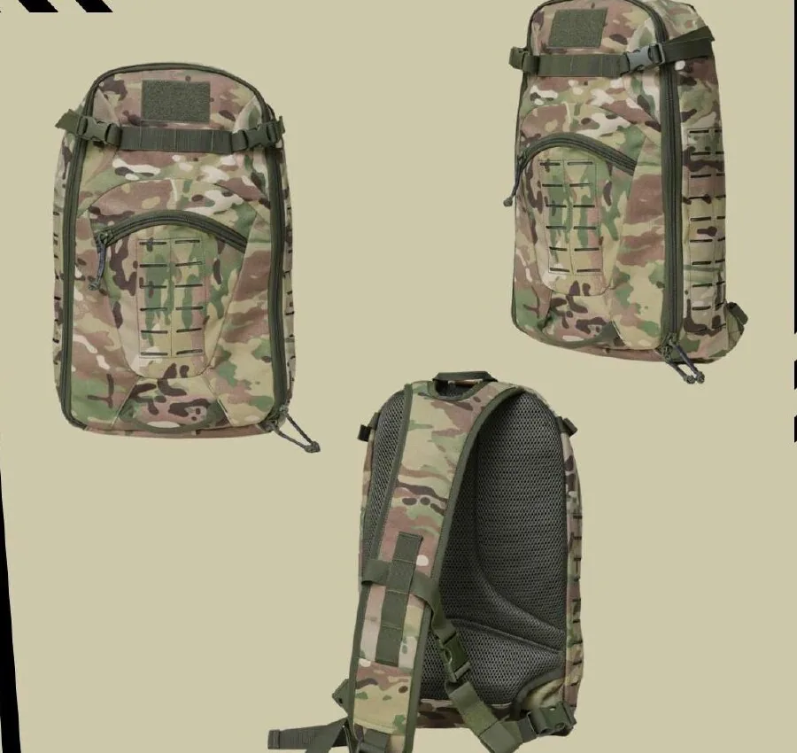 Sling Bag in Green Multicam