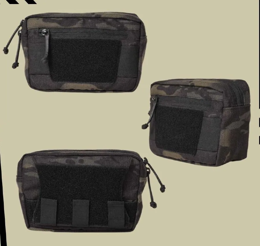 Detach Utility Pouch in Black Multi-Cam