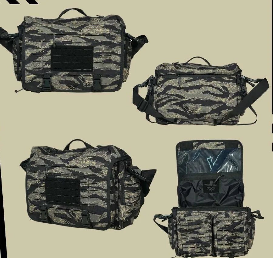 Messenger Bag in Tiger Strip