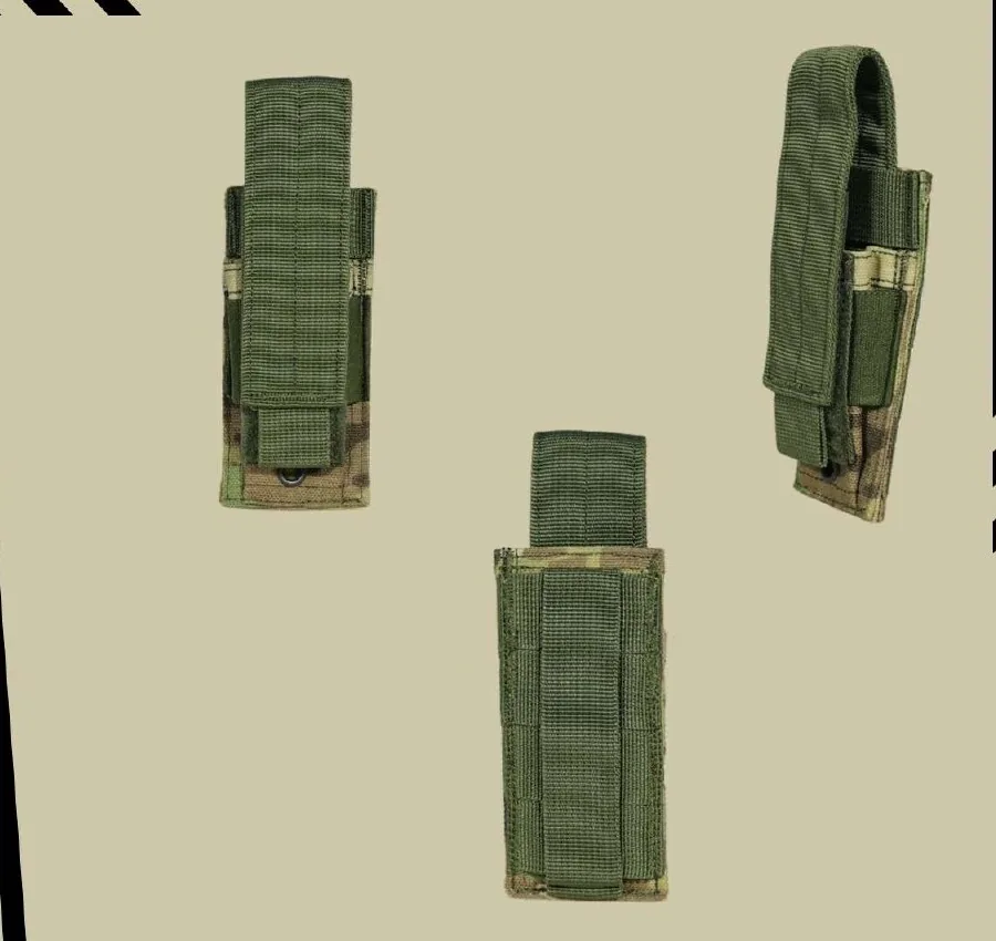 Single Pistol Mag Pouch in Green Multi-Cam