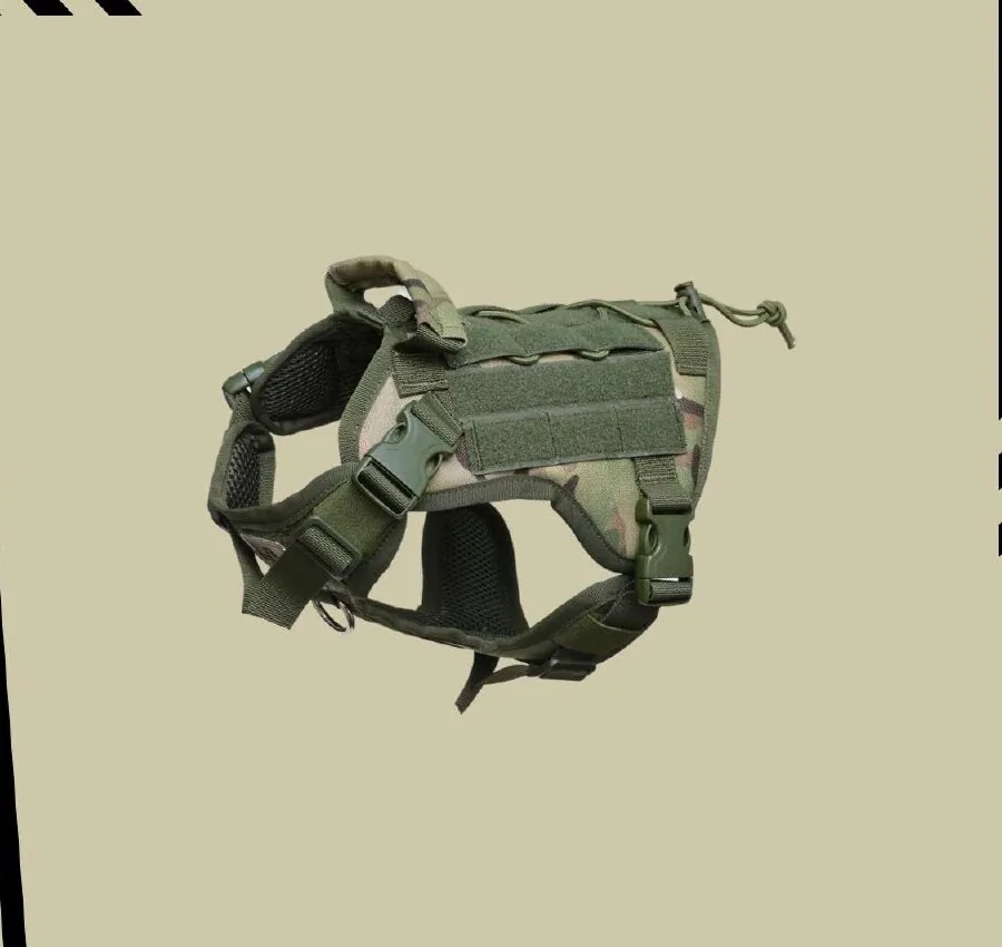 K9 Harness in Green Multi-Cam
