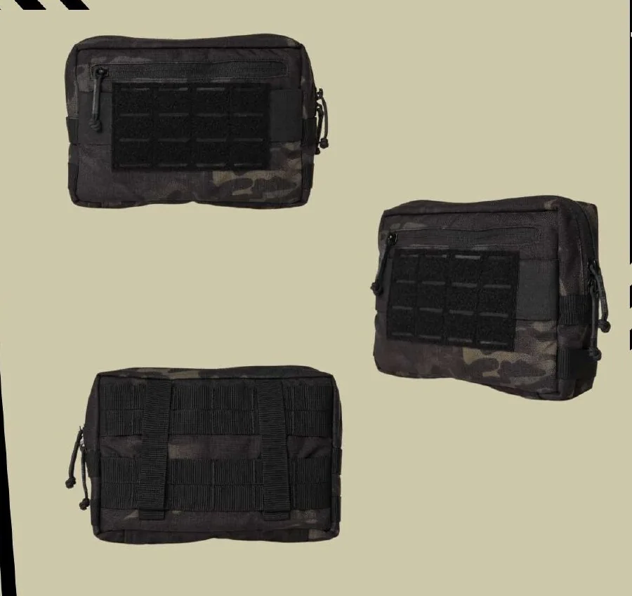 Tactical Equipment in Black Multi-Cam