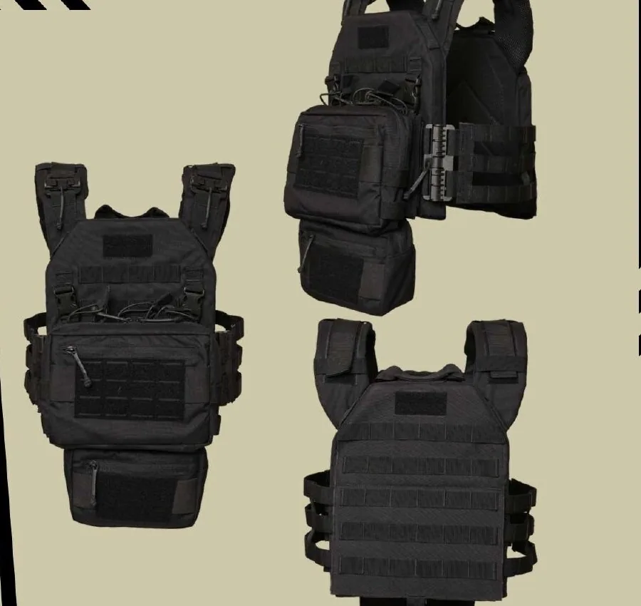Plate Carrier in Black